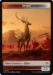 Fractal (0004) // Spirit (0010) Double-Sided Token [Secrets of Strixhaven Tokens] | Boutique FDB TCG