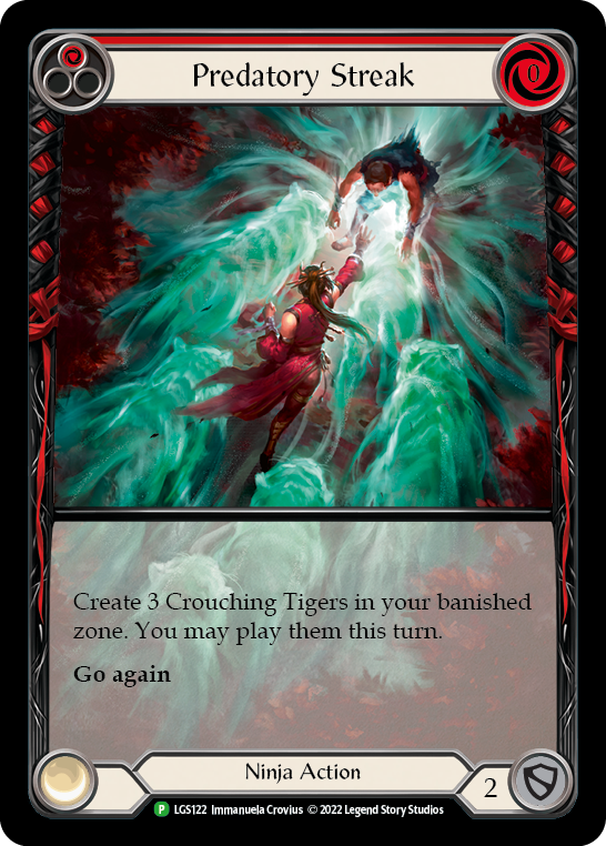 Predatory Streak (Red) [LGS122] (Promo)  Rainbow Foil | Boutique FDB TCG