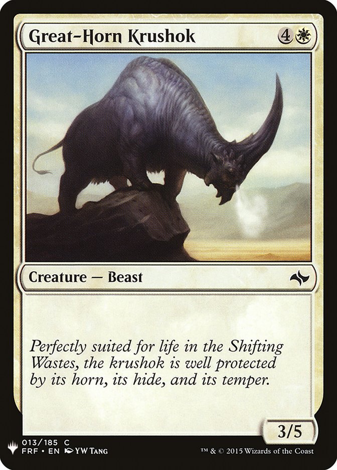 Great-Horn Krushok [Mystery Booster] | Boutique FDB TCG