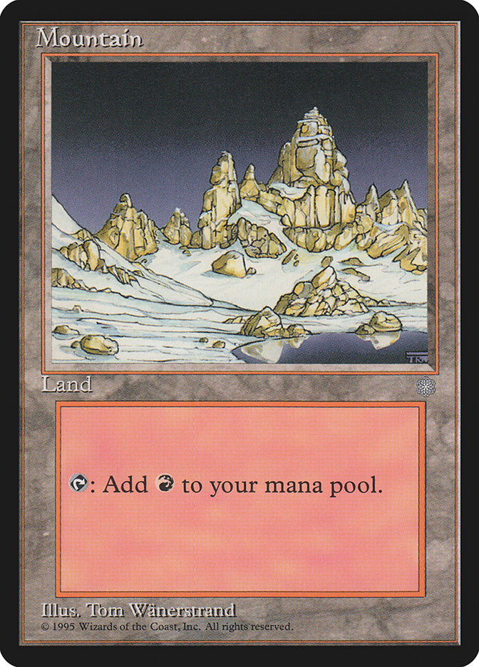 Mountain (No Trees / Signature on Right) [Ice Age] | Boutique FDB TCG