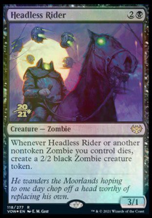 Headless Rider [Innistrad: Crimson Vow Prerelease Promos] | Boutique FDB TCG
