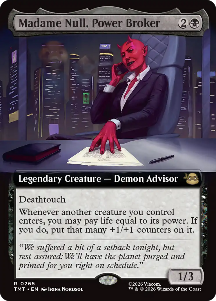 Madame Null, Power Broker (Extended Art) [Teenage Mutant Ninja Turtles] | Boutique FDB TCG