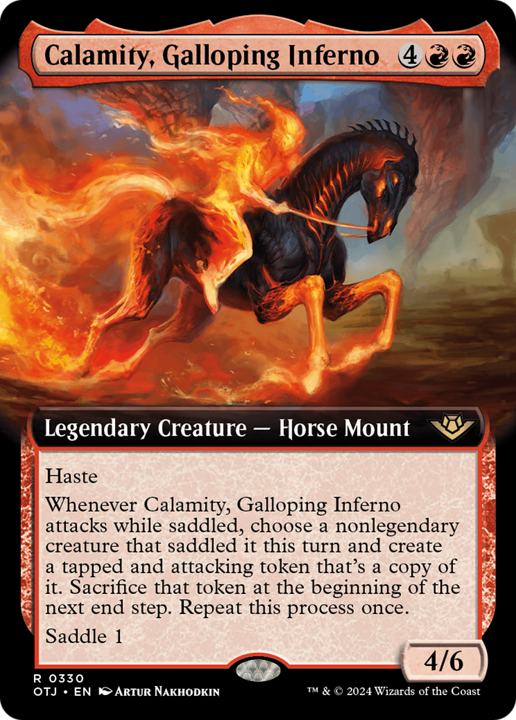 Calamity, Galloping Inferno (Extended Art) [Outlaws of Thunder Junction] | Boutique FDB TCG