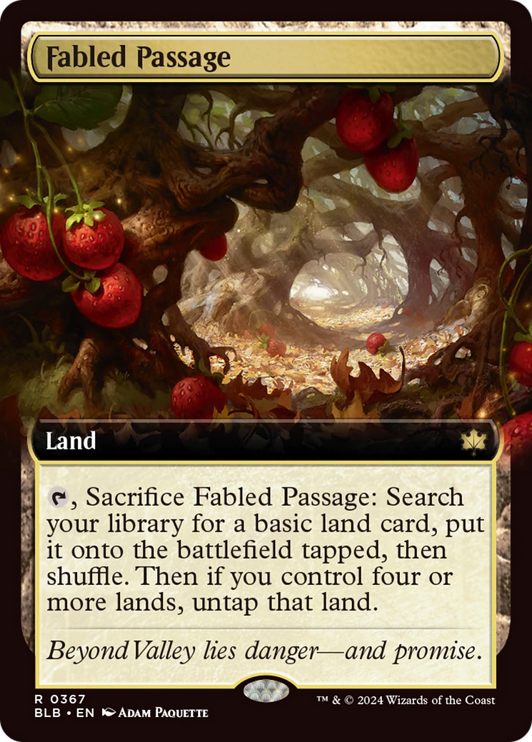 Fabled Passage (Extended Art) [Bloomburrow] | Boutique FDB TCG