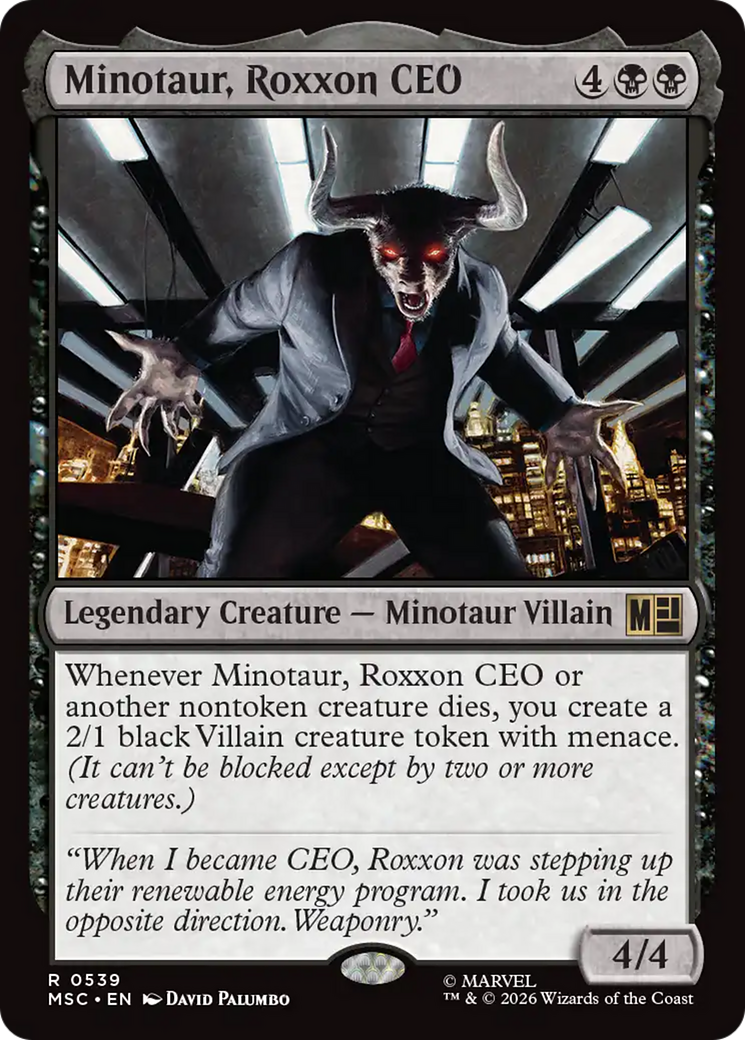 Minotaur, Roxxon CEO [Marvel Super Heroes Commander] | Boutique FDB TCG