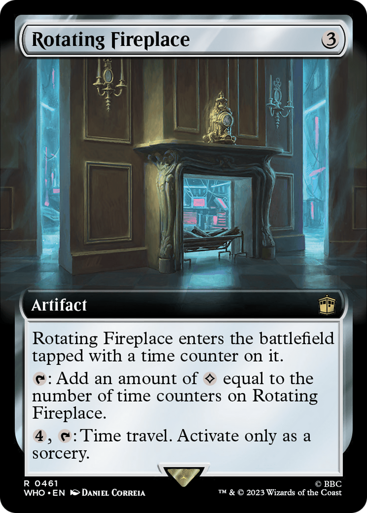 Rotating Fireplace (Extended Art) [Doctor Who] | Boutique FDB TCG