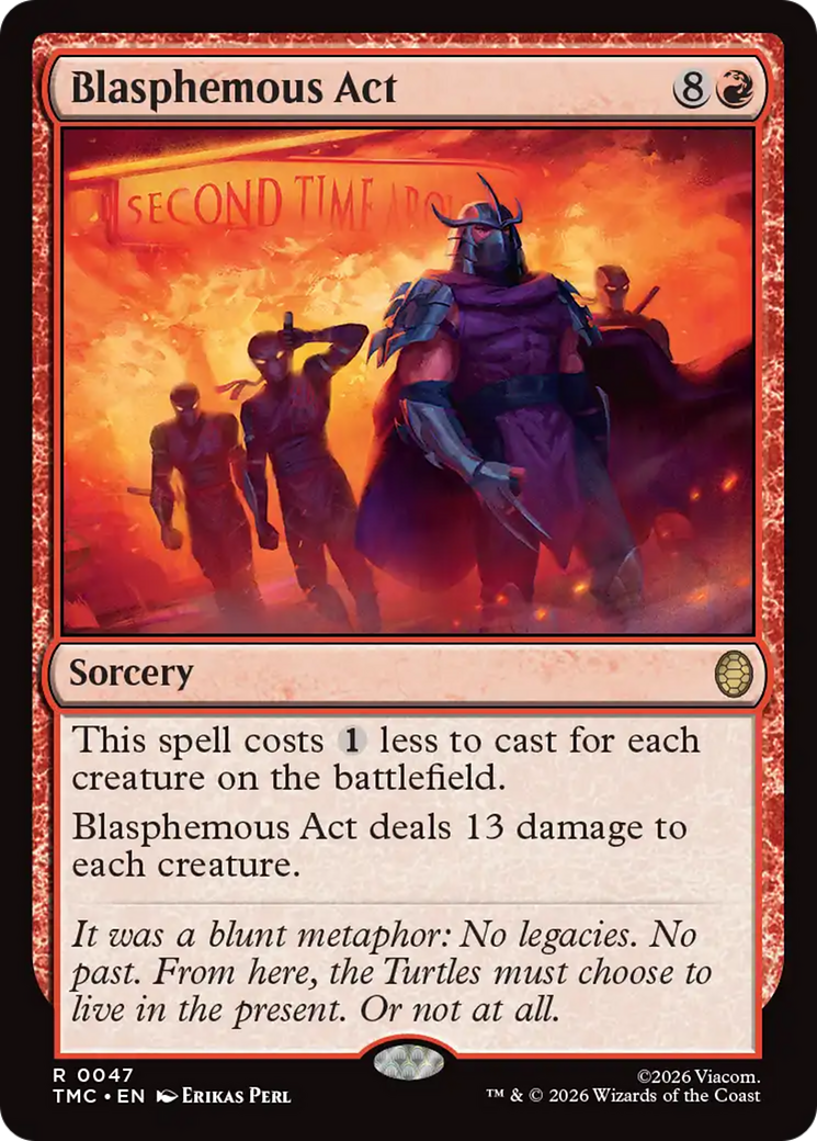Blasphemous Act [Teenage Mutant Ninja Turtles Commander] | Boutique FDB TCG