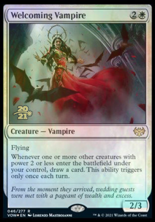 Welcoming Vampire [Innistrad: Crimson Vow Prerelease Promos] | Boutique FDB TCG