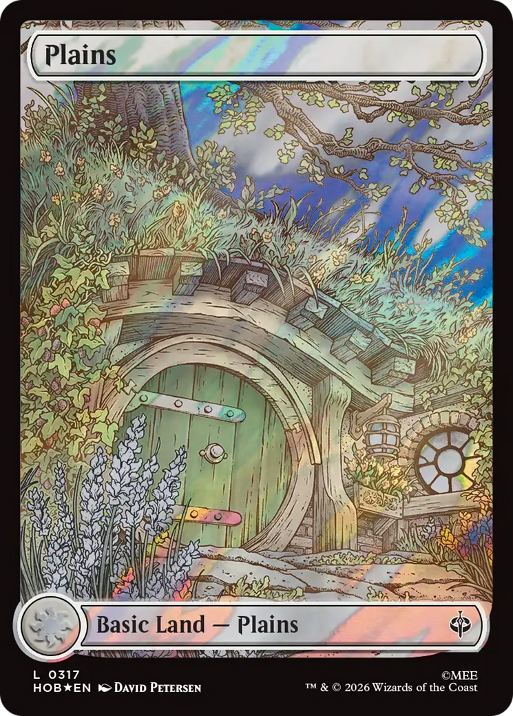 Plains (0317) (Surge Foil) [The Hobbit] | Boutique FDB TCG