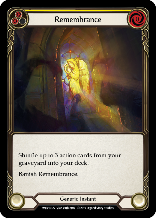 Remembrance [WTR163-S] (Welcome to Rathe)  Alpha Print Rainbow Foil | Boutique FDB TCG