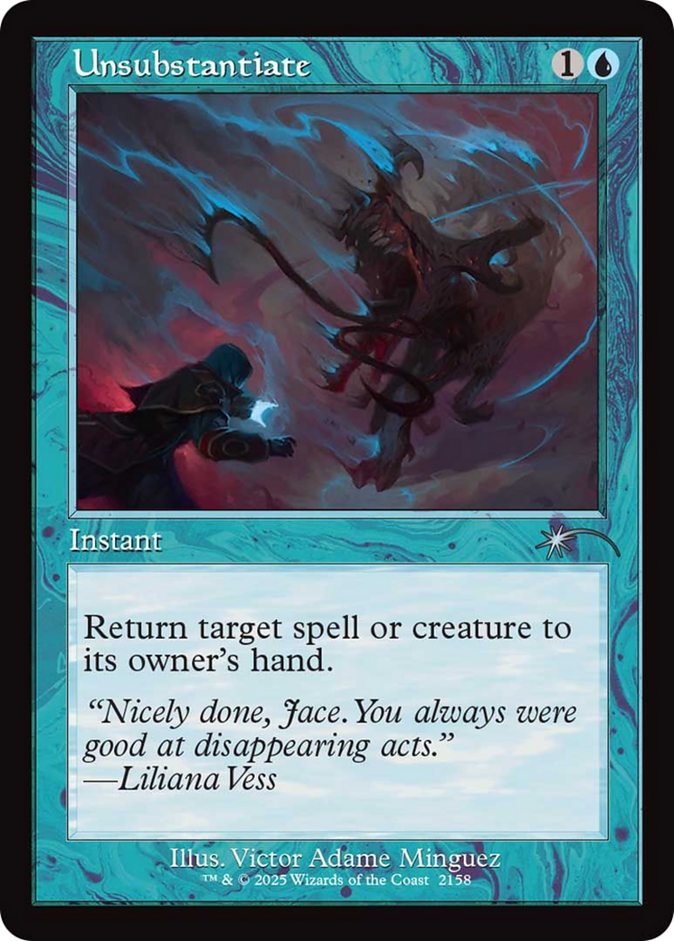 Unsubstantiate (Retro Frame) [Secret Lair Drop Series] | Boutique FDB TCG
