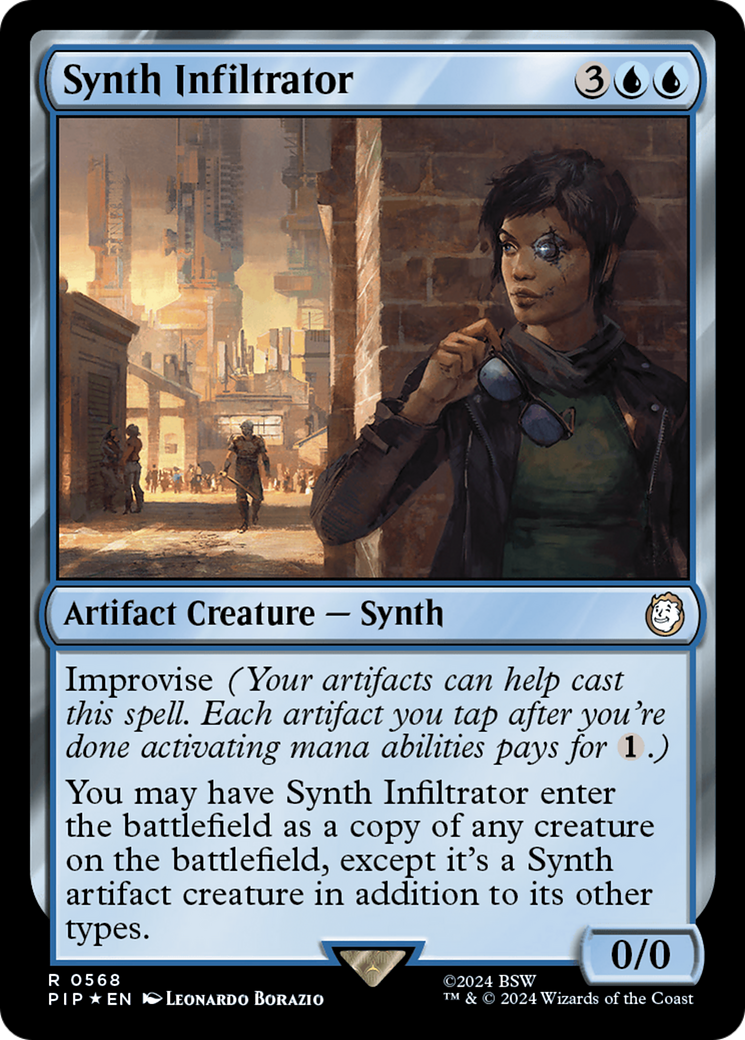 Synth Infiltrator (Surge Foil) [Fallout] | Boutique FDB TCG