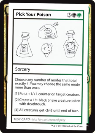 Pick Your Poison (2021 Edition) [Mystery Booster Playtest Cards] | Boutique FDB TCG