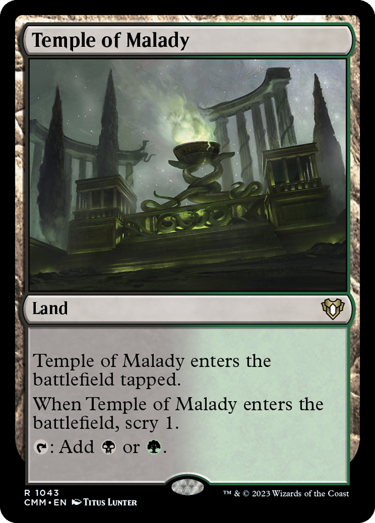 Temple of Malady [Commander Masters] | Boutique FDB TCG