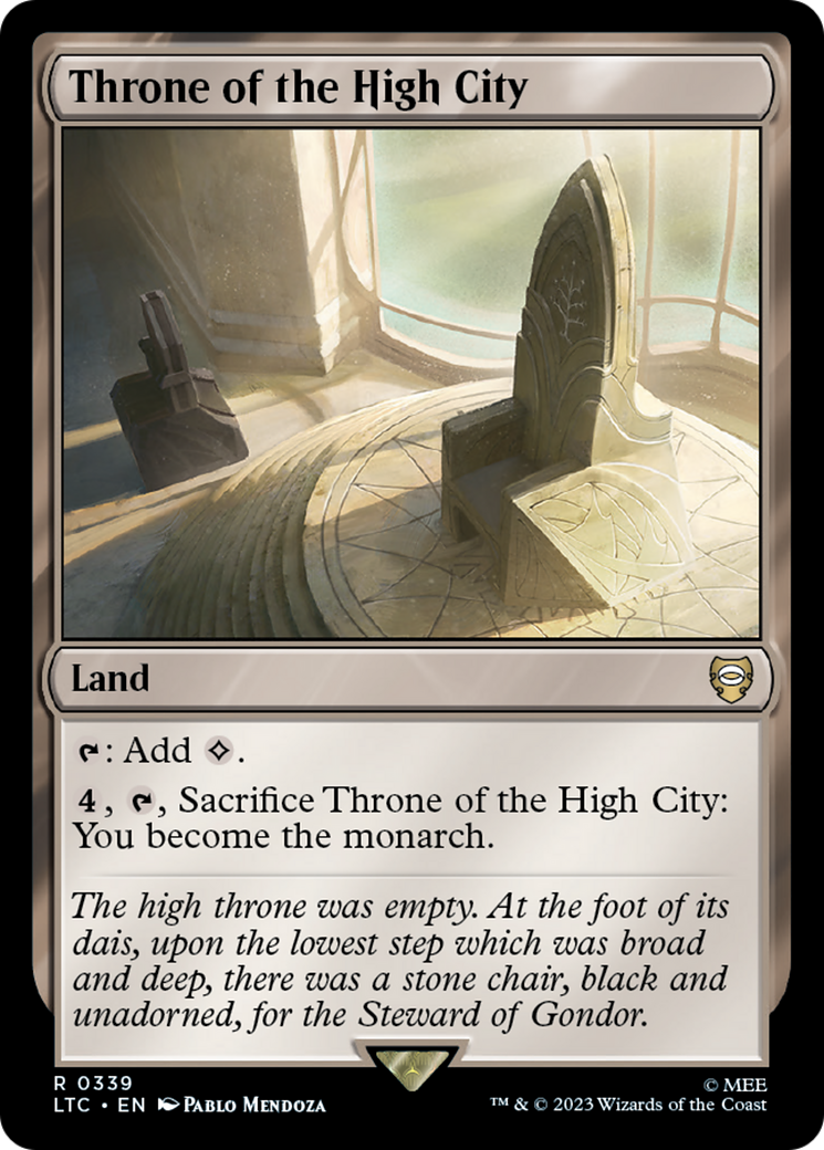 Throne of the High City [The Lord of the Rings: Tales of Middle-Earth Commander] | Boutique FDB TCG