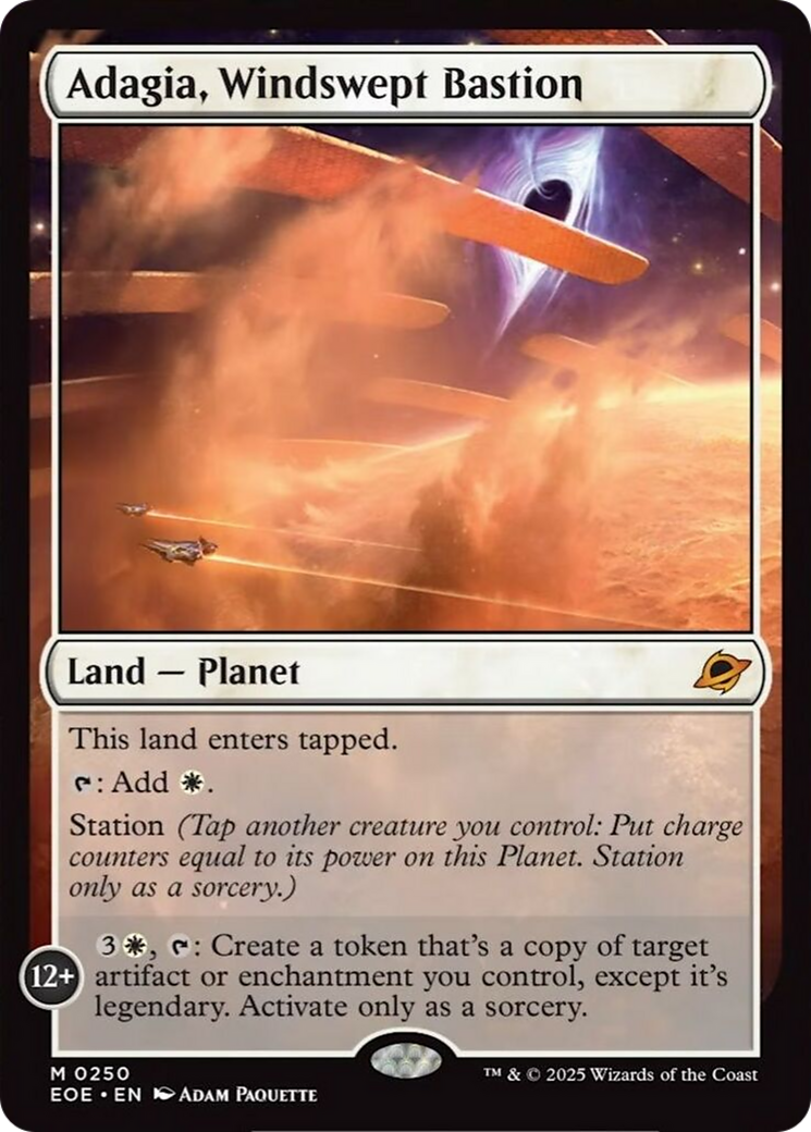 Adagia, Windswept Bastion [Edge of Eternities] | Boutique FDB TCG