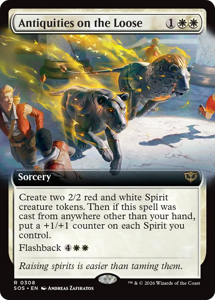 Antiquities on the Loose (Extended Art) [Secrets of Strixhaven] | Boutique FDB TCG