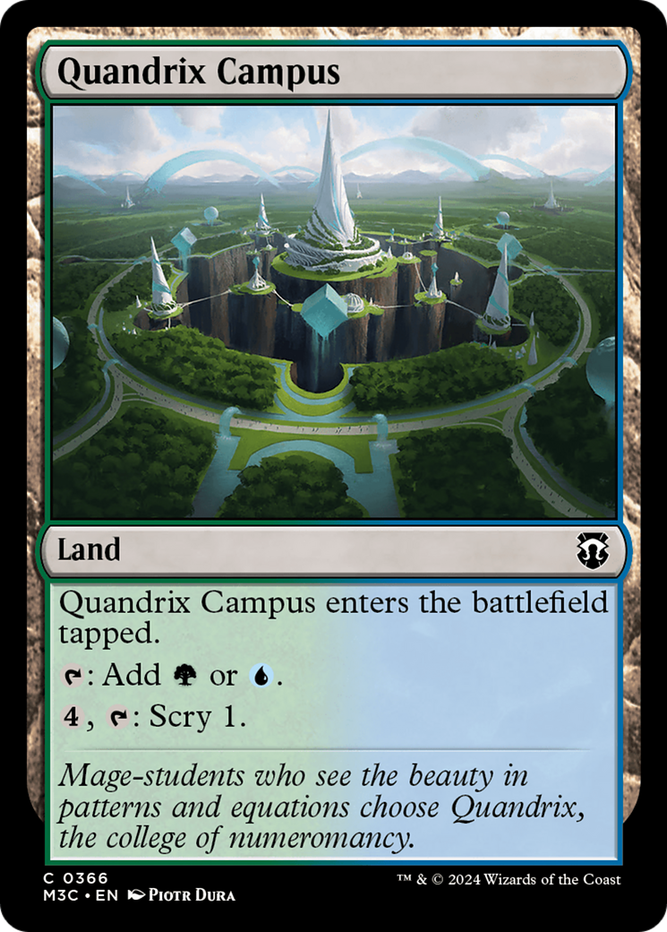 Quandrix Campus (Ripple Foil) [Modern Horizons 3 Commander] | Boutique FDB TCG