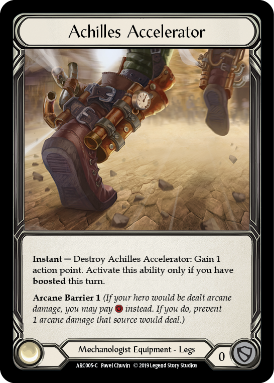 Achilles Accelerator [ARC005-C] (Arcane Rising)  1st Edition Cold Foil | Boutique FDB TCG