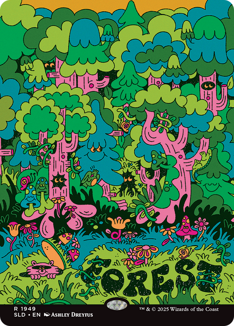 Forest (1949) (Rainbow Foil) [Secret Lair Drop Series] | Boutique FDB TCG