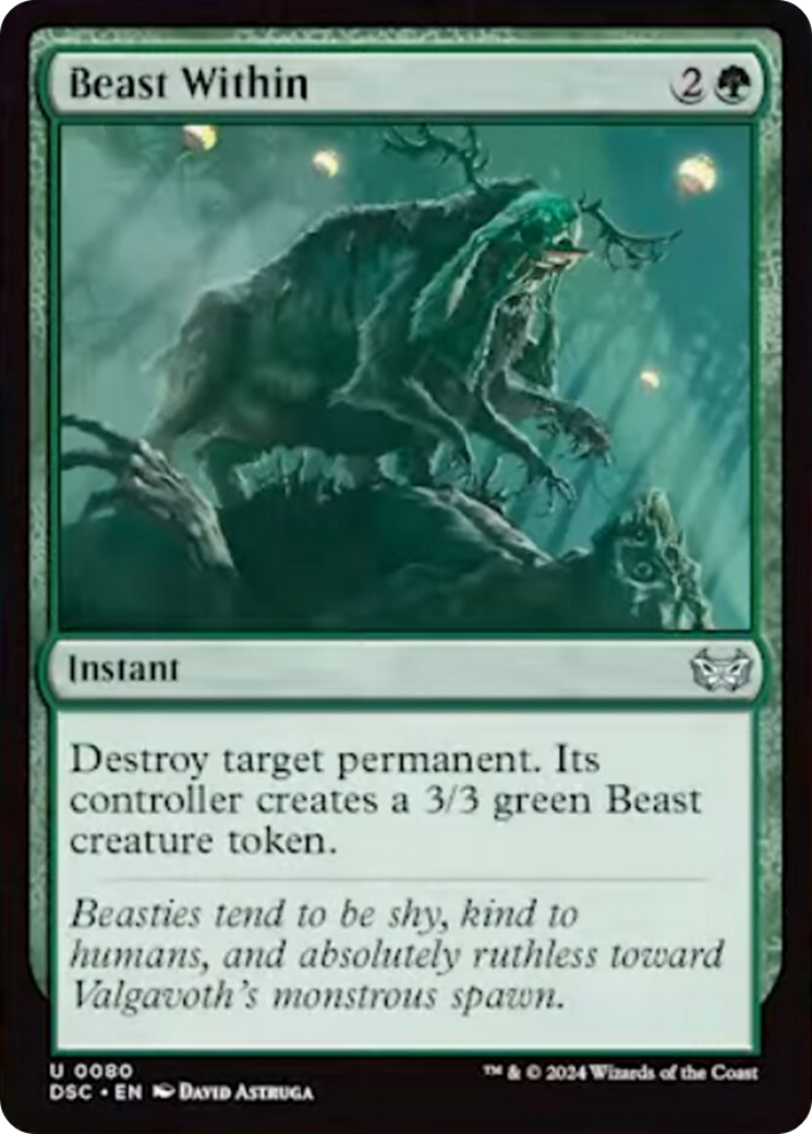 Beast Within [Duskmourn: House of Horror Commander] | Boutique FDB TCG