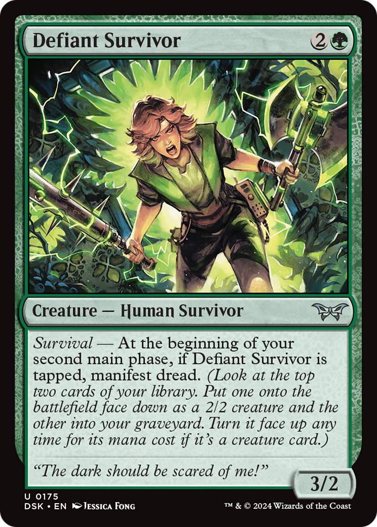 Defiant Survivor [Duskmourn: House of Horror] | Boutique FDB TCG