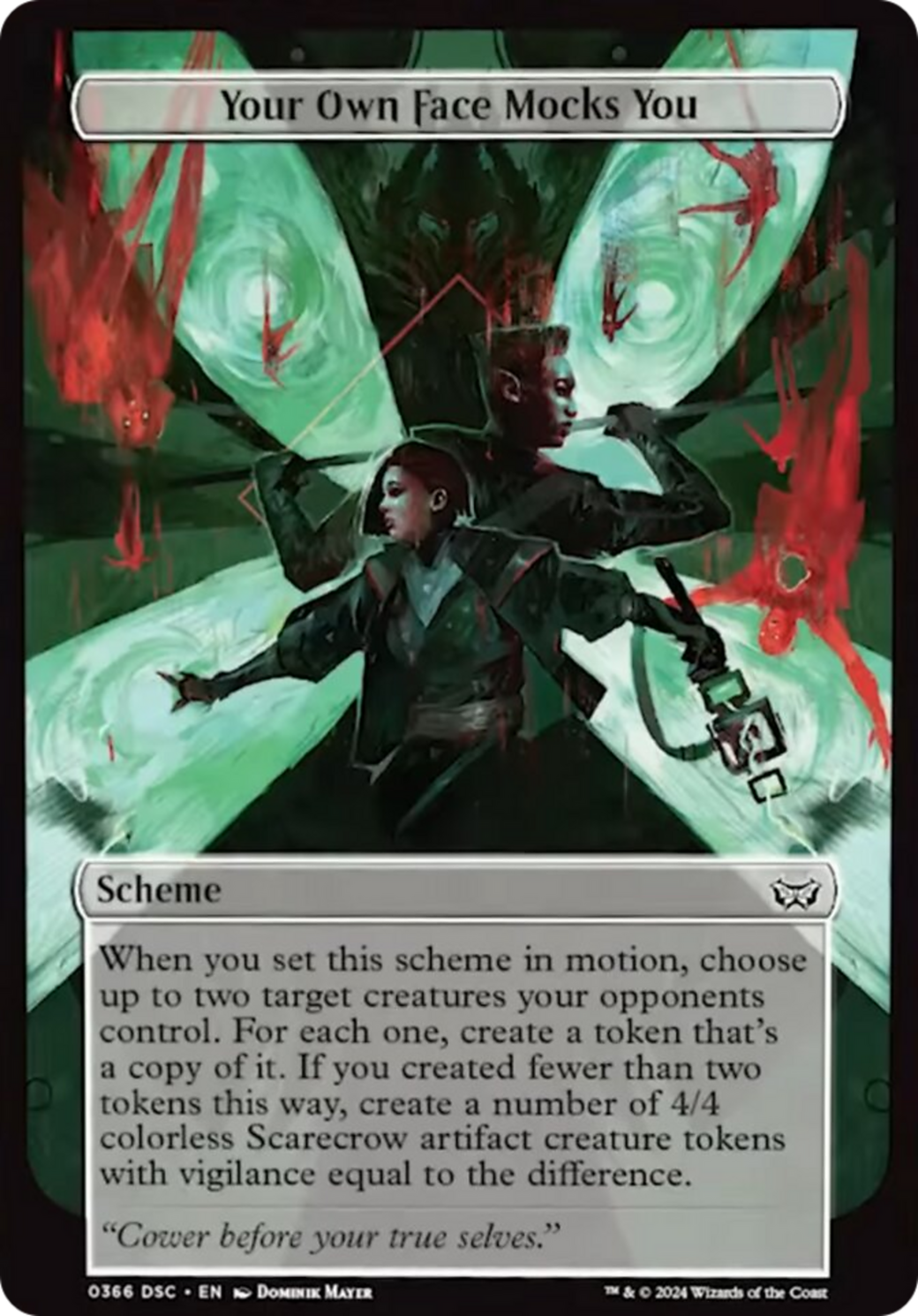 Your Own Face Mocks You (Full Art) [Duskmourn: House of Horror Commander] | Boutique FDB TCG