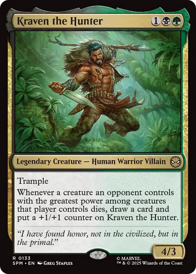 Kraven the Hunter [Marvel's Spider-Man] | Boutique FDB TCG