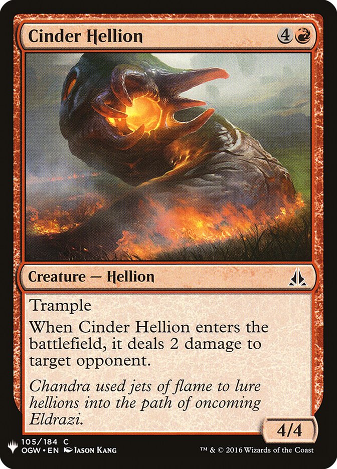 Cinder Hellion [Mystery Booster] | Boutique FDB TCG