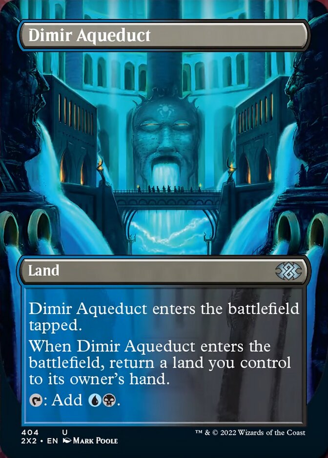 Dimir Aqueduct (Borderless Alternate Art) [Double Masters 2022] | Boutique FDB TCG