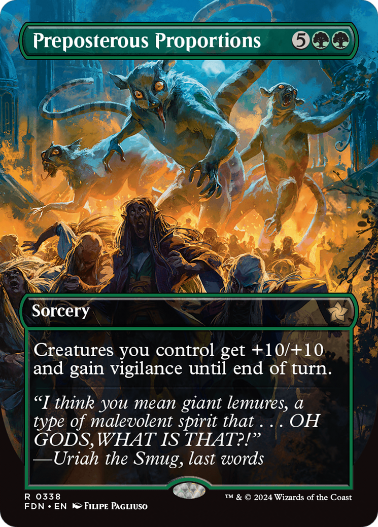 Preposterous Proportions (Borderless) [Foundations] | Boutique FDB TCG