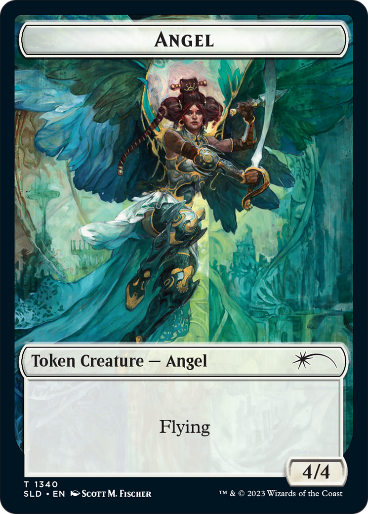 Angel (SLD) // Soldier (GRN) Double-Sided Token [Secret Lair: Angels Tokens] | Boutique FDB TCG