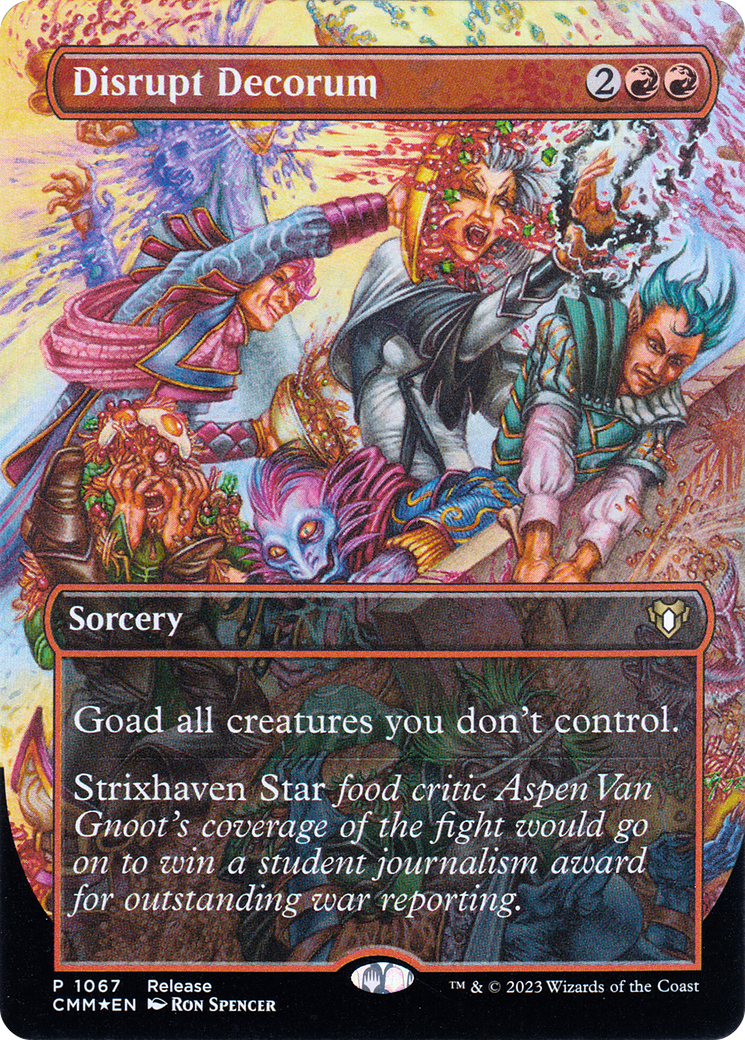 Disrupt Decorum (Borderless Alternate Art) [Commander Masters] | Boutique FDB TCG