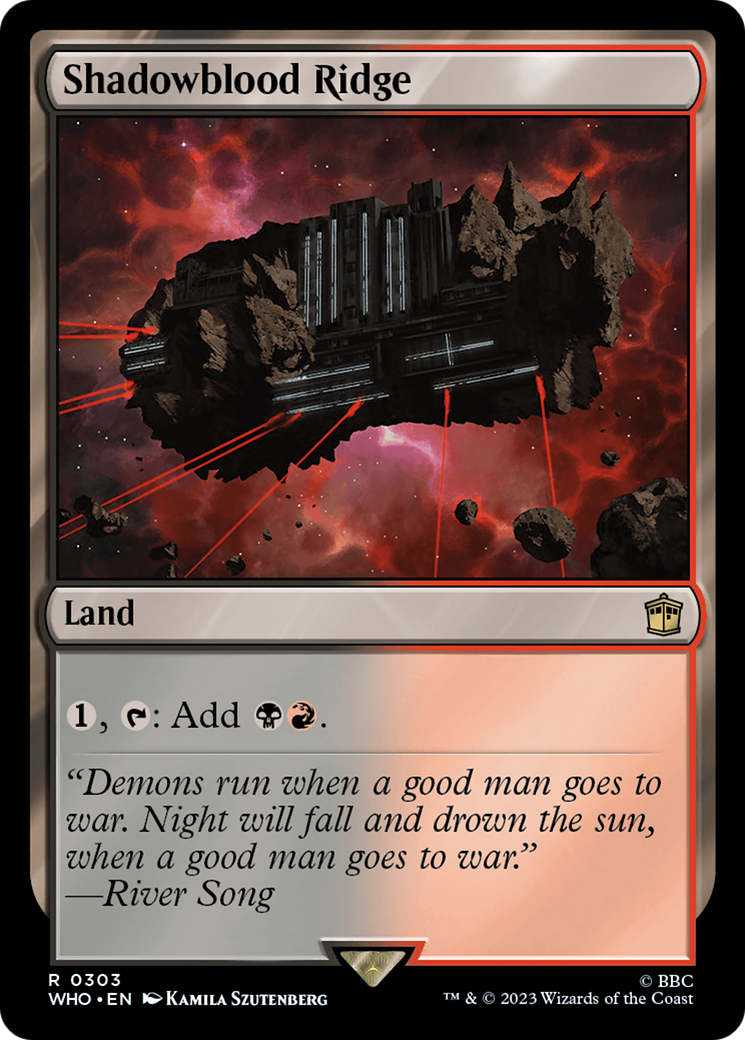 Shadowblood Ridge [Doctor Who] | Boutique FDB TCG