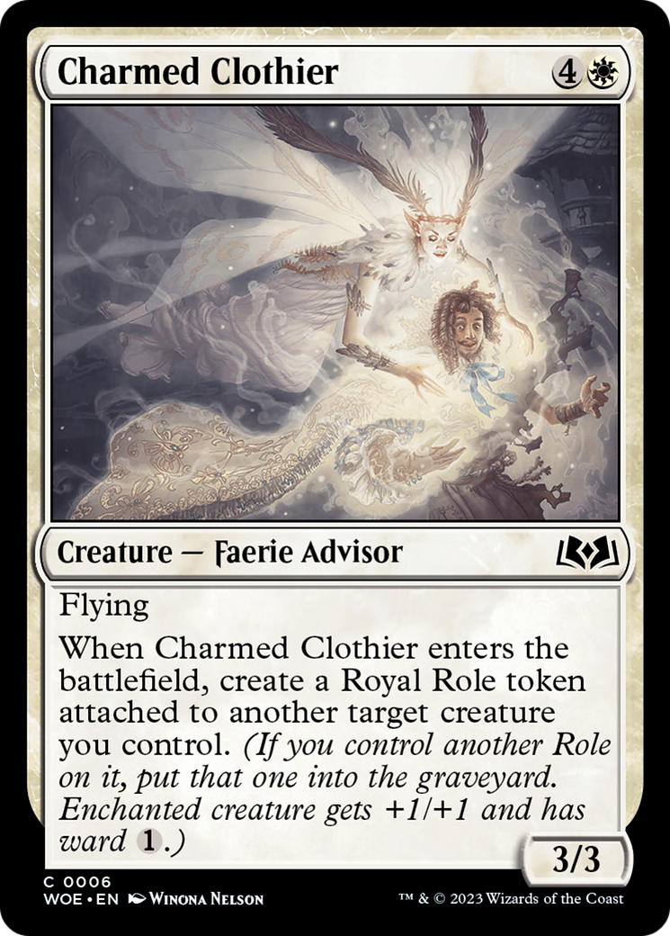 Charmed Clothier [Wilds of Eldraine] | Boutique FDB TCG