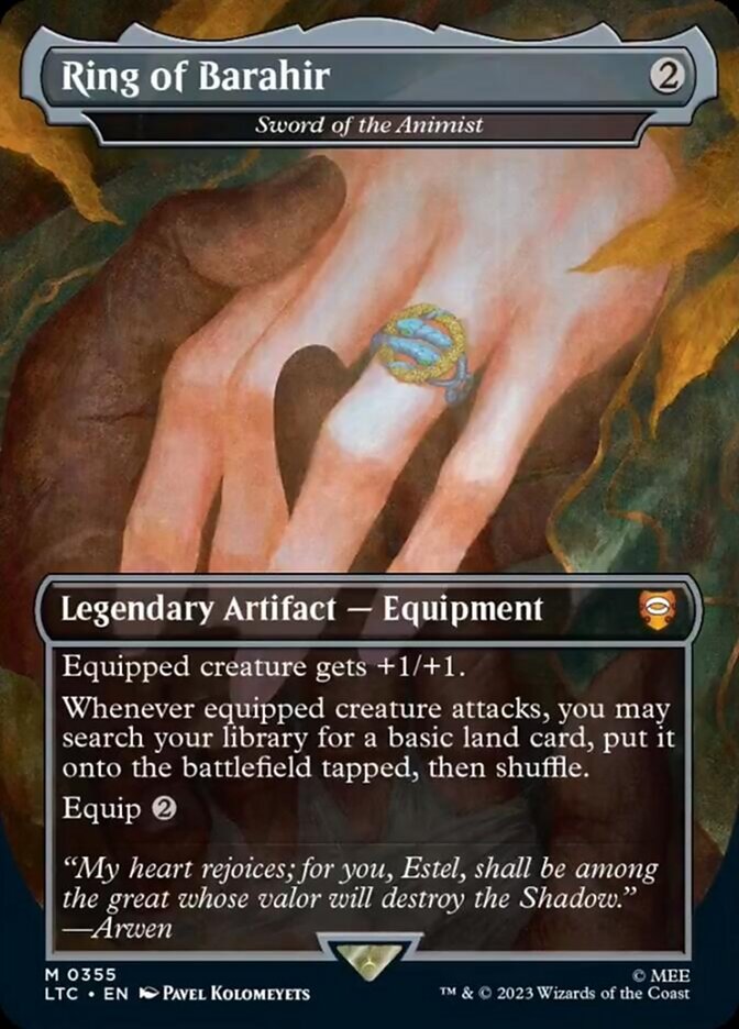 Ring of Barahir - Sword of the Animist [The Lord of the Rings: Tales of Middle-Earth Commander] | Boutique FDB TCG