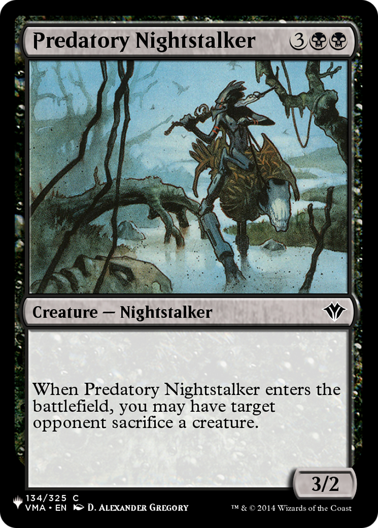 Predatory Nightstalker [The List Reprints] | Boutique FDB TCG