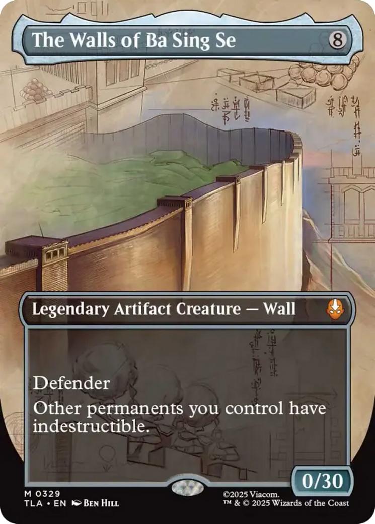 The Walls of Ba Sing Se (Borderless) [Avatar: The Last Airbender] | Boutique FDB TCG