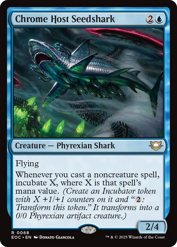 Chrome Host Seedshark [Edge of Eternities Commander] | Boutique FDB TCG