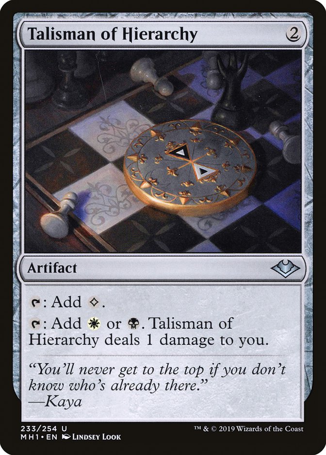 Talisman of Hierarchy [Modern Horizons] | Boutique FDB TCG