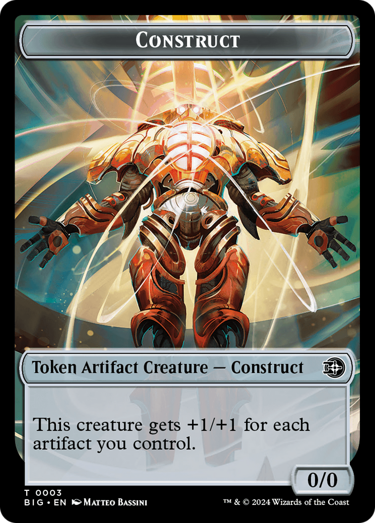 Construct Token // Plot Token Double-Sided Token [Outlaws of Thunder Junction: The Big Score Tokens] | Boutique FDB TCG