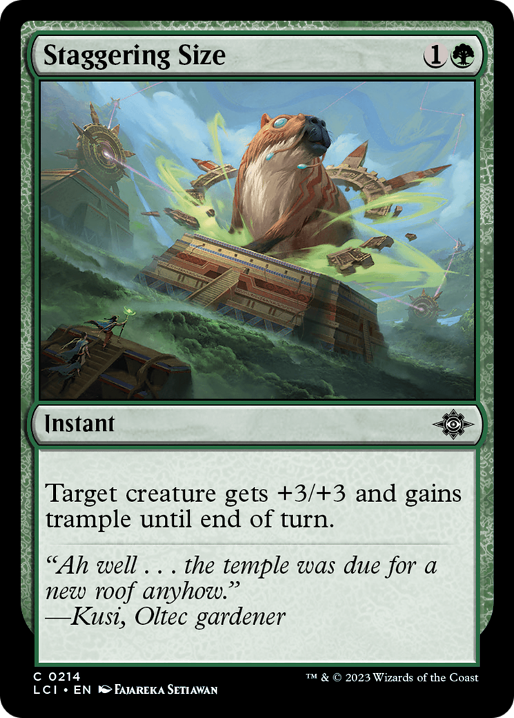 Staggering Size [The Lost Caverns of Ixalan] | Boutique FDB TCG