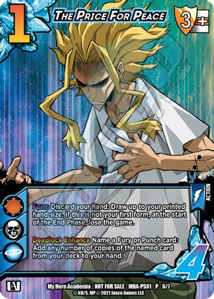 The Price for Peace [Series 1 Promos] | Boutique FDB TCG