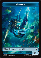 Council of Reeds (024) // Merfolk (024) Double-Sided Token (Surge Foil) [Marvel Super Heroes Commander Tokens] | Boutique FDB TCG