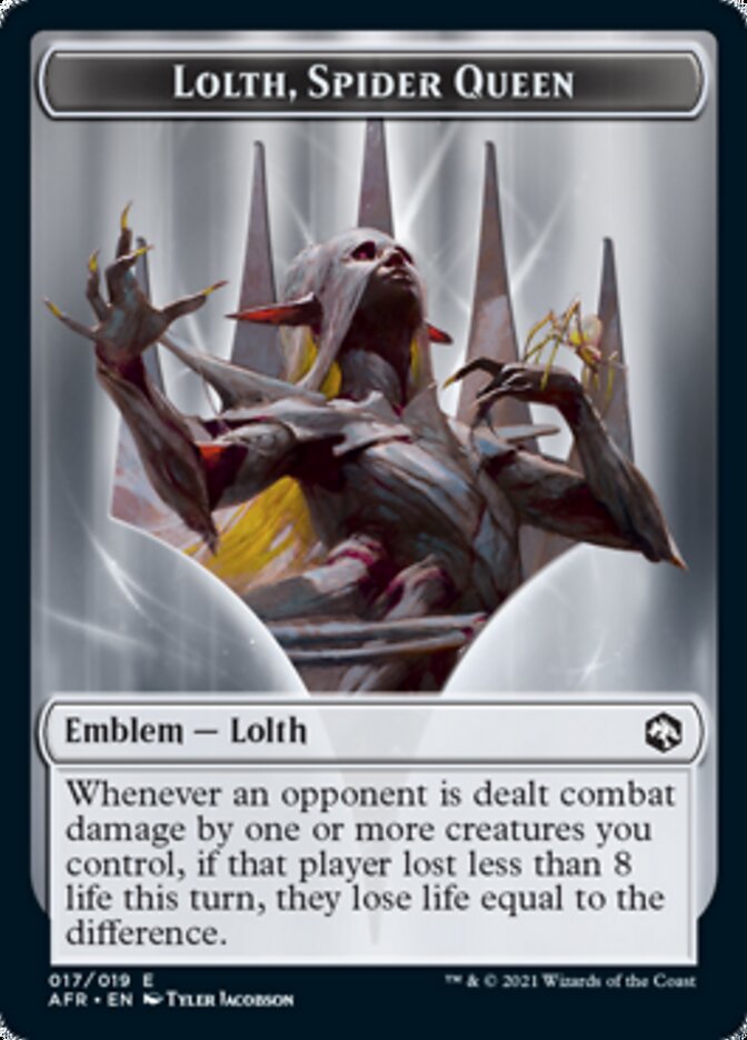 Lolth, Spider Queen Emblem [Dungeons & Dragons: Adventures in the Forgotten Realms Tokens] | Boutique FDB TCG