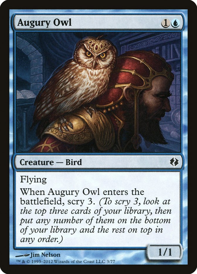 Augury Owl [Duel Decks: Venser vs. Koth] | Boutique FDB TCG