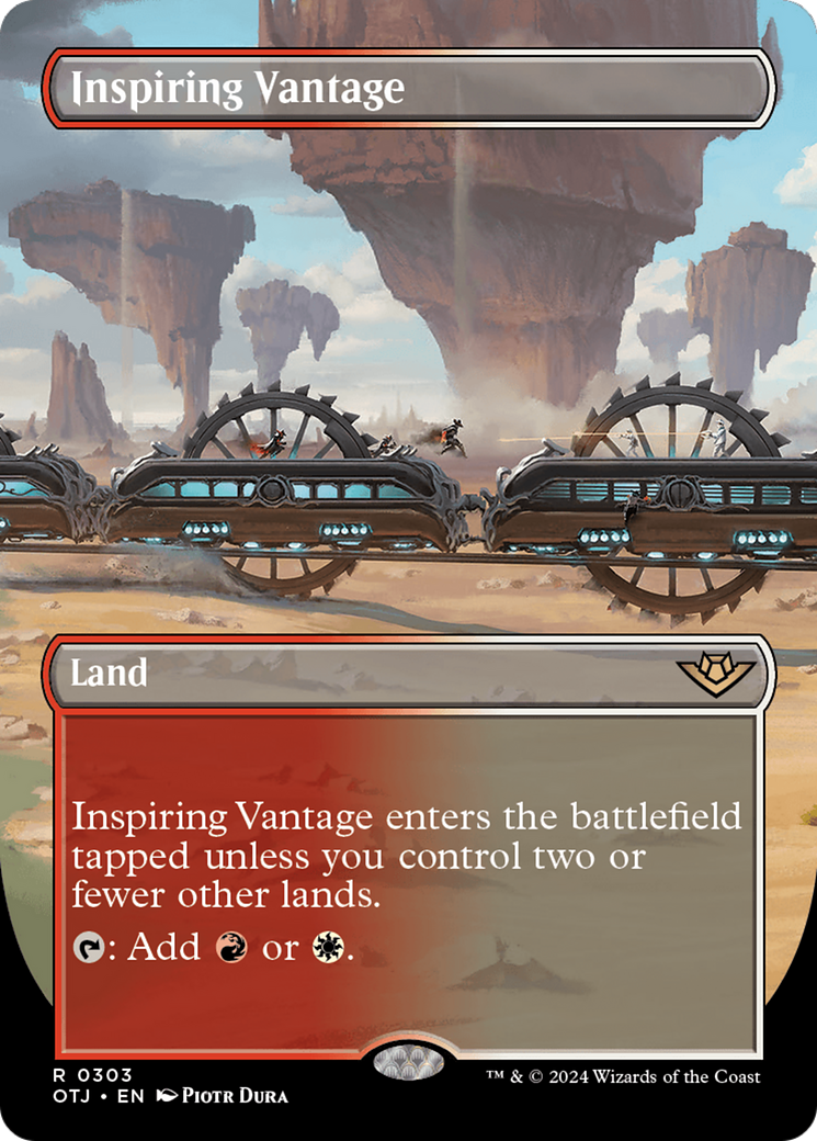 Inspiring Vantage (Borderless) [Outlaws of Thunder Junction] | Boutique FDB TCG