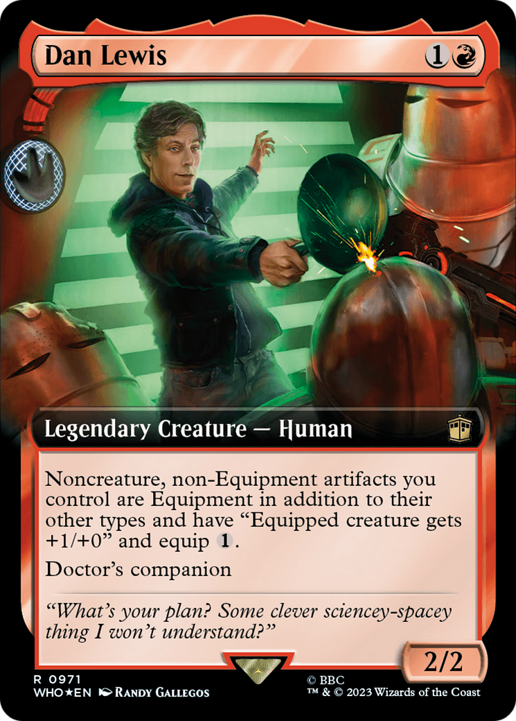 Dan Lewis (Extended Art) (Surge Foil) [Doctor Who] | Boutique FDB TCG