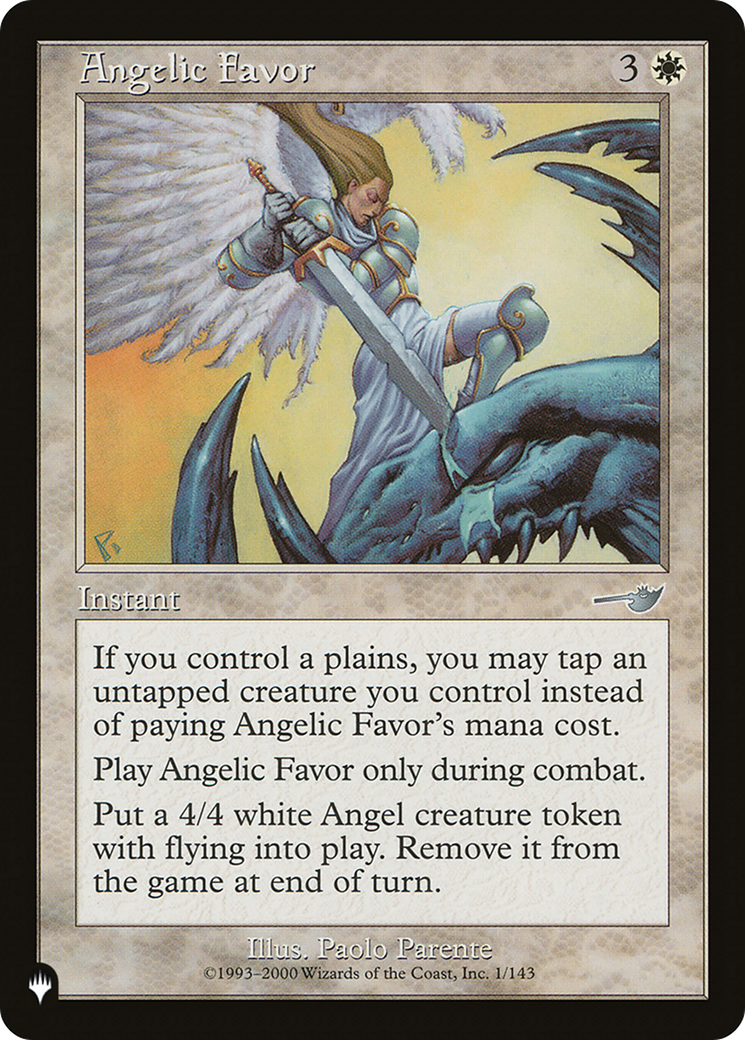 Angelic Favor [The List Reprints] | Boutique FDB TCG