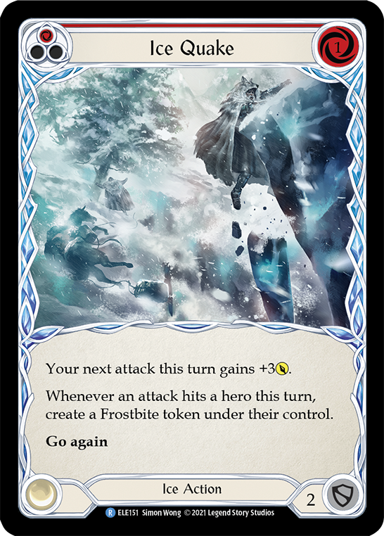 Ice Quake (Red) [ELE151] (Tales of Aria)  1st Edition Normal | Boutique FDB TCG